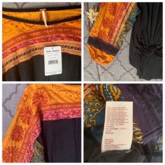 NWT-Free People Boho Embroidered Oversized Tunic - Picture 8 of 11